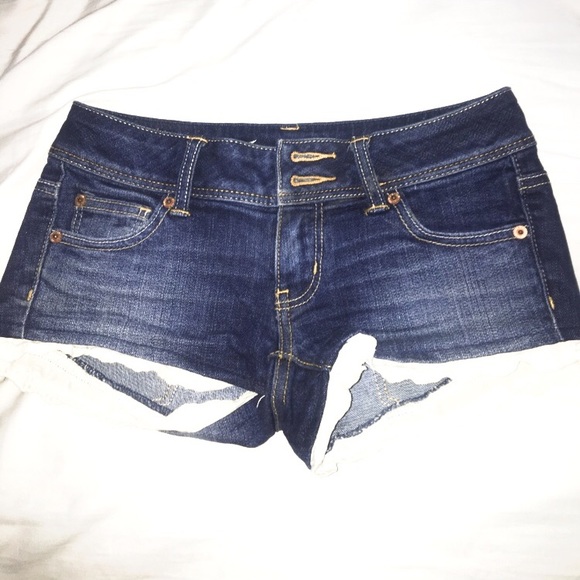 American Eagle Outfitters Pants - Jean shorts with Crotchet detailing